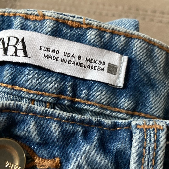 ZARA high rise regular leg full length jeans blogger favorite - Picture 2 of 8